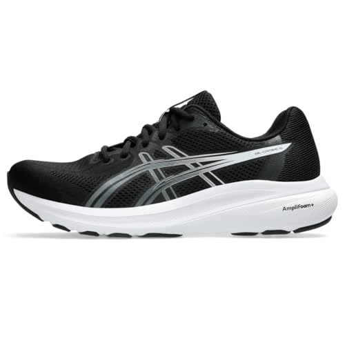 ASICS Men's Gel-Contend 10 Running Shoes - Black/White, Size 10.5