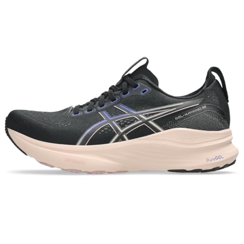 ASICS Women's Gel-Kayano 32 Running Shoes Black/Pearl Pink 9.5 - Supportive Athletic Sneakers