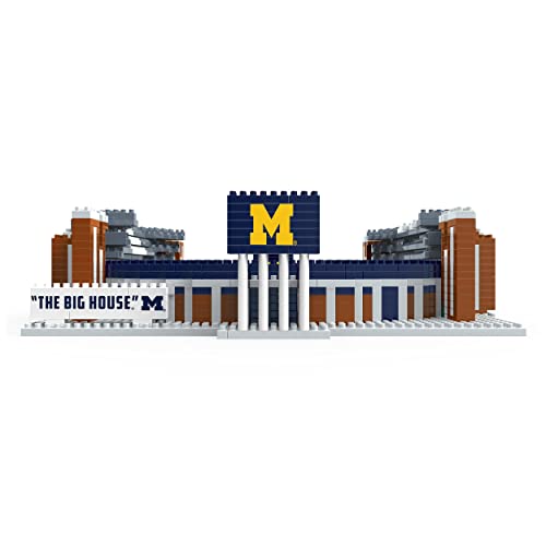 Michigan Wolverines NCAA 3D BRXLZ Football Stadium Puzzle - Team Fan Collectible