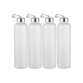 Novelinks Frosted 27oz Water Bottles Pack with Airtight Lids - Leakproof & Reusable