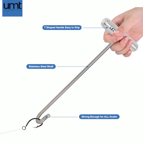 Heavy Duty Fishing Dehooker - 10 Inch Aluminum Hook Remover for Big Fish