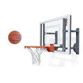 Wall Mounted Indoor Mini Basketball Hoop with Ball - 24-Inch Backboard & Breakaway Rim - Variation: Basketball Hoop + Ball