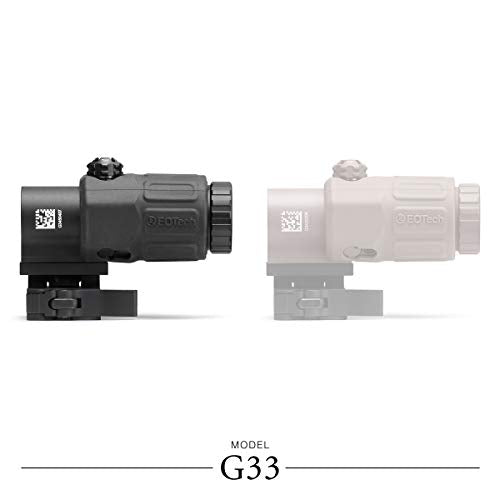 EOTECH G33.STS Magnifier with STS Mount, Black - Quick-Detach 3x/5x Optic