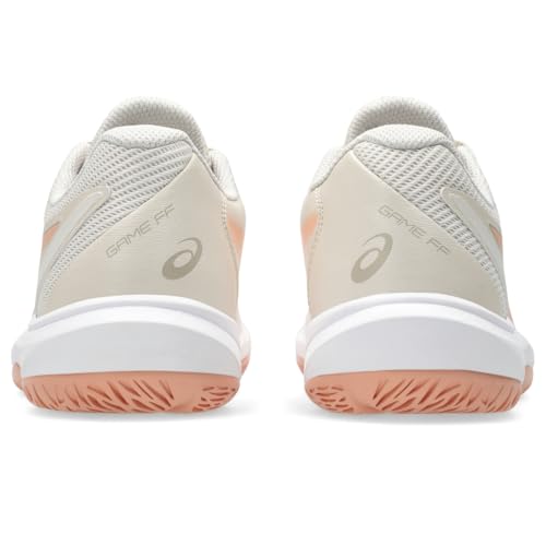 ASICS Women's Game FlyteFoam Tennis Shoes - Soft Oat/Cantaloupe, Size 7.5
