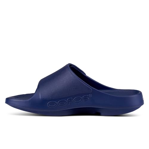 OOFOS OOahh Sport Flex Recovery Sandal Women Men Navy 14 Women/12 Men