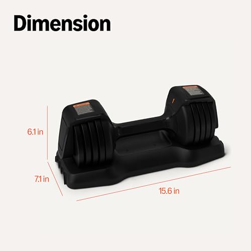 Adjustable Dumbbell 25 lb with 5 Weight Options - Space-Saving Fitness Equipment