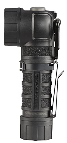 Black PolyTac 90X 500-Lumen Tactical Flashlight - Right Angle, Hands-Free