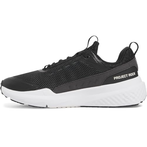Under Armour Men's Project Rock Blood Sweat Respect 5 Shoes - Black/White/Stone, Size 11