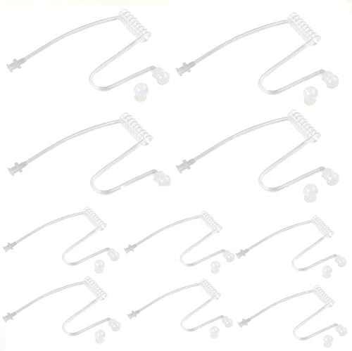 10pcs Replacement Acoustic Coil Tube for Two-Way Radio Earpieces - Motorola, Baofeng, Midland