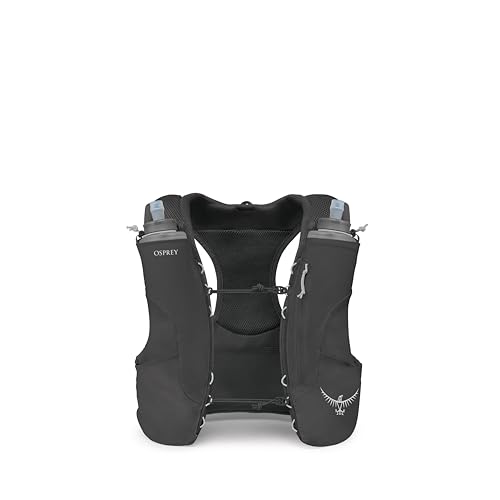 Men's Running Hydration Vest with Soft Flasks - Medium Black