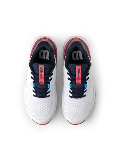 Wilson Women's Intrigue Pro Tennis Shoes 8.5 White/Navy Blazer - Hard Court Performance