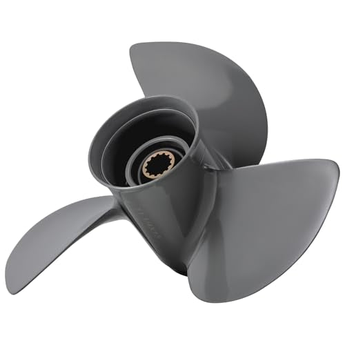 11 1/4 Inch Aluminum Outboard Boat Propeller for Honda 35-60HP, 3 Blades, RH, 13 Spline
