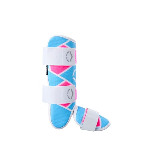 EvoShield SRZ-2 Youth Batter’s Leg Guard Pink/Blue Gel-to-Shell Tech