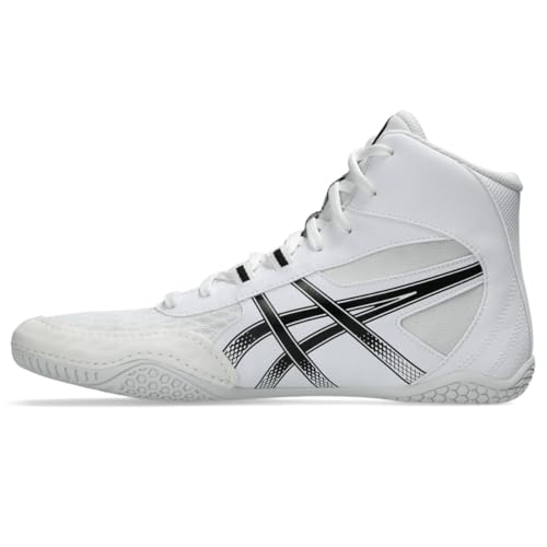 ASICS Men's MATCONTROL 4 Wrestling Shoes - White/Black, Size 10
