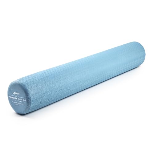 Super Soft Foam Roller 36 Inch for Yoga, Massage & Rehab - Light Blue
