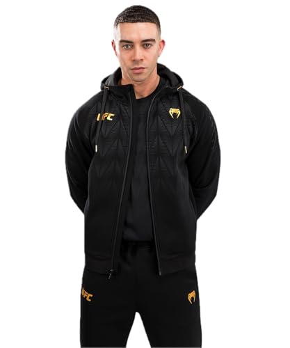 Men's UFC Zenith Replica Hoodie Black Gold Medium - Performance Fan Gear