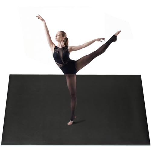 Dance Floor Roll-Out PVC Mat for Ballet Jazz Tap & Hip Hop Practice 6.6x3.9 ft