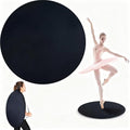 Black 31-Inch Portable Dance Floor Mat for Ballet & Fitness - Non-Slip PVC