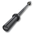 E.T.ENERGIC 4FT Black Chrome Steel Olympic Barbell 500LB Capacity for Home Gym