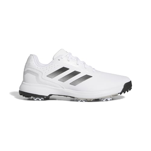 adidas Men's Traxion Response Golf Shoes White/Black/Silver 10.5 - Waterproof, Durable Grip