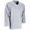 Men's Hockey Jersey - Silver Large Faceoff Polyester Sports Apparel
