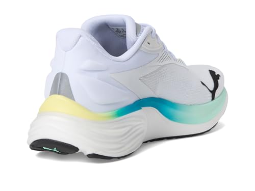 PUMA Men's Electrify Nitro 4 Running Shoes - White Mint Melt Blue 11