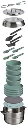 Stanley 4 QT Wildfare Camp Kitchen Cook Set | Complete 26-Piece Outdoor Cooking Gear