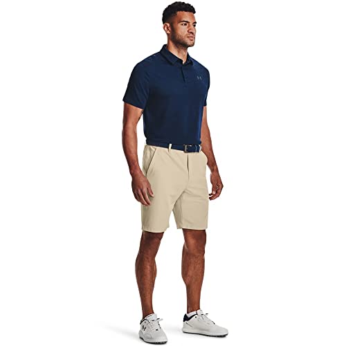 Under Armour Golf Drive Shorts Khaki & Halo Gray 38 - Lightweight, Stretchy, Water-Resistant