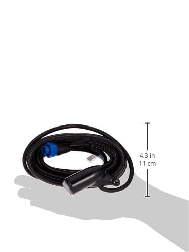 Lowrance Transom Mount Skimmer Transducer with Built-in Temp - Model 000-0106-72, Dual-Frequency (83/200 kHz), 1000 ft Range