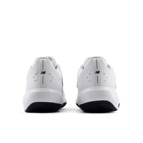 New Balance Mens 696v7 Tennis Shoes White Black 9 X-Wide Breathable Lightweight