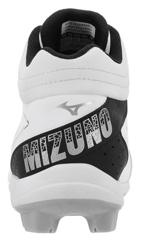 Men's Cushionrevo Diamond Mid TPU Spikes - White Black, Size 7