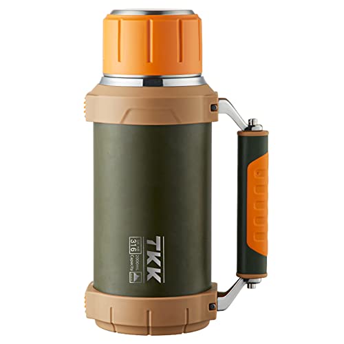 Orange 1.8L Stainless Steel Insulated Coffee Vacuum Bottle Keeps Drinks Hot Cold