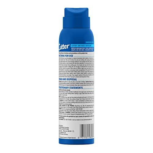 Cutter Dry Mosquito & Insect Repellent Spray 4 Oz — 12 Pack