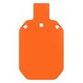 Neon Orange 12x20 Inch AR500 Steel Shooting Target - Silhouette Gong for Pistol & Rifle Training
