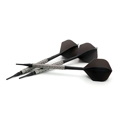 CUESOUL Super Grip-DZ1 20g Soft Tip Tungsten Darts - Frosted Finish, 3-Pack