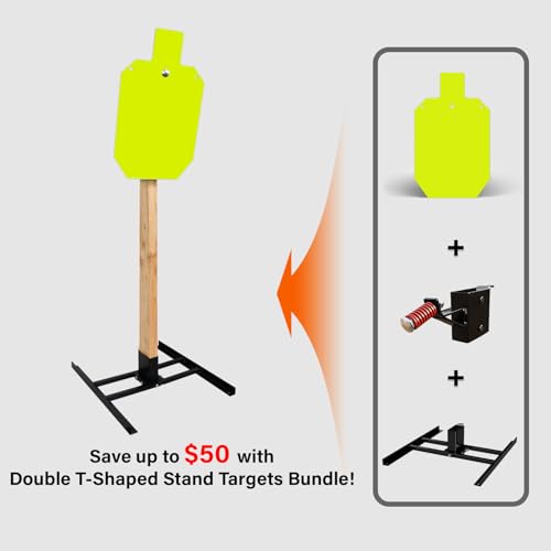 Highwild AR500 Steel Shooting Target System - 1/2" Thick Torso & Stand Kit, Variation C