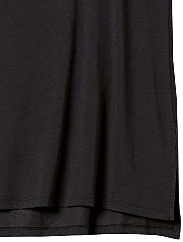 Women's Relaxed Cotton Workout Tank Top - Plus Size X-Large Black