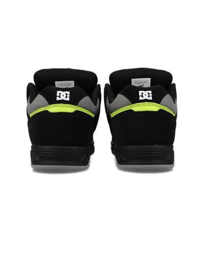 DC Shoes Mens Stag Sneakers - 10.5 Black Grey Green