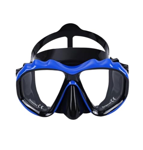 Adult Snorkel Mask with Magnifying Lenses - Tempered Glass, Anti-Fog, Comfortable Fit