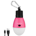 EverBrite Pink Rechargeable Camping Light with 3 Modes & Memory Function - Portable Tent Lantern