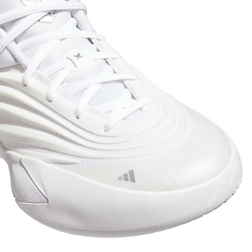adidas Unisex Basketball Shoes Dame X 7.5 Women / 6.5 Men White Silver Metallic