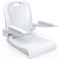 White EO Living Pool Chair for In-Ground Pool with Armrests, Foldable Outdoor Lounge