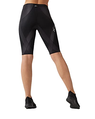 Women's Compression Shorts - Mid Rise, Supportive, Black, Medium