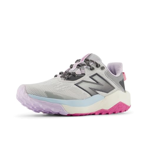 New Balance Women's DynaSoft Nitrel V6 Trail Running Shoes Grey Magnet Pink, Size 6