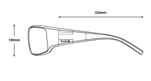 bollé King Sunglasses Matte Black Large Unisex