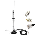 SIGNALPLUS 2m 70cm GMRS Antenna with 16.4ft Coax Cable, Magnetic Base for Scan & Radio