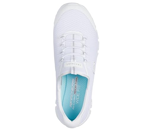 Skechers Women's Resilience Sneakers - White Silver 6.5