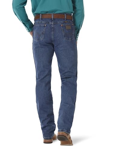 Wrangler Men's Cowboy Cut Slim Fit Jeans 38W x 32L Stonewash