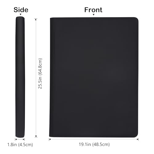 Rieton 36-Pocket Ringless Trading Card Binder - Holds 2304 Sleeved Cards, Black Variation
