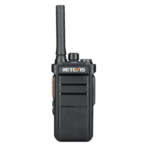 Retevis RB26 GMRS Two-Way Radio with Earpiece & 6-Way Charger – Long-Range Walkie Talkies for Business & Outdoor Use